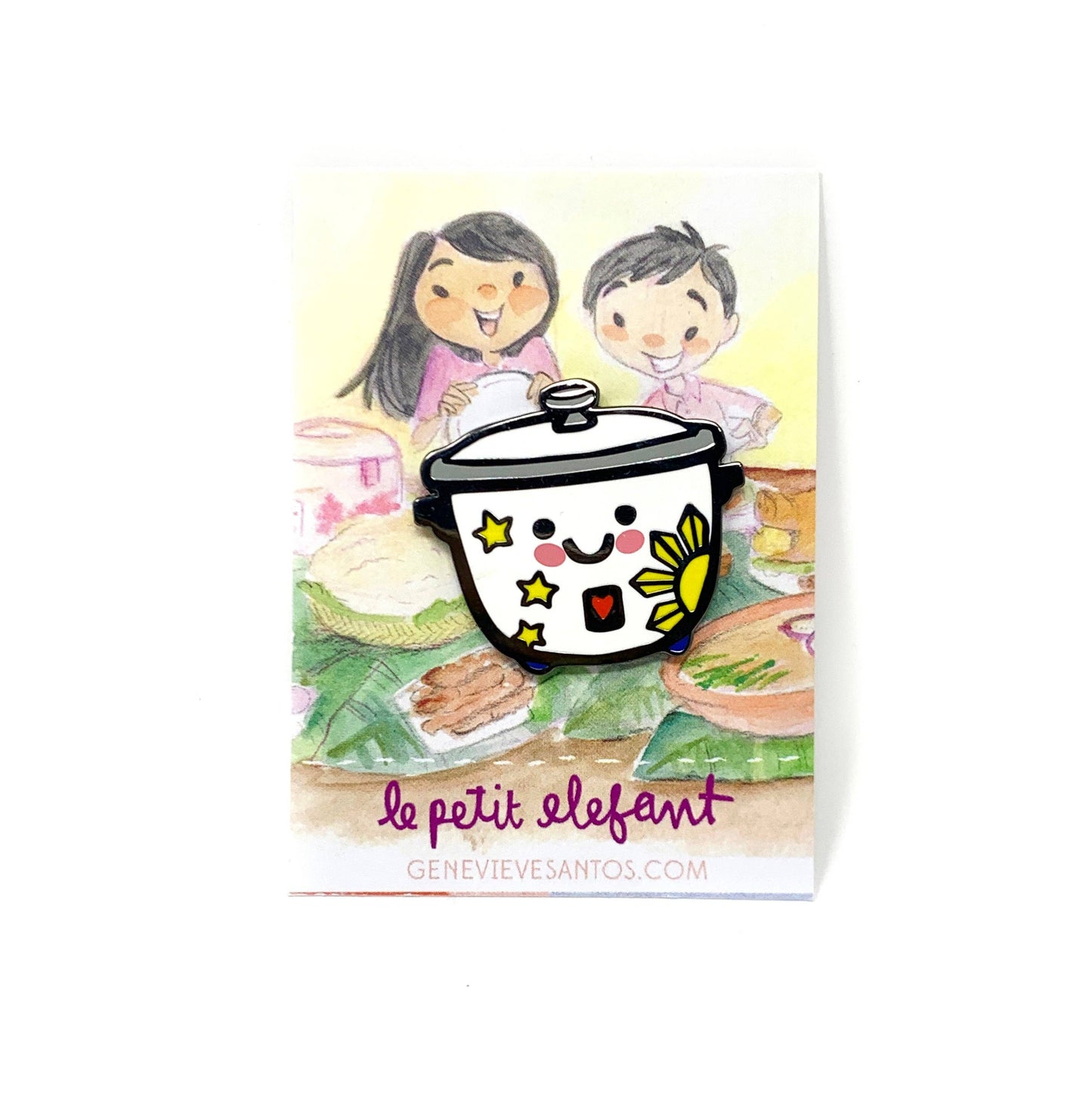 Le Petit Elefant - Philippine Rice Cooker Enamel Pin