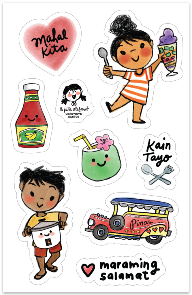 Filipino Sticker Filipino Edition Sheet