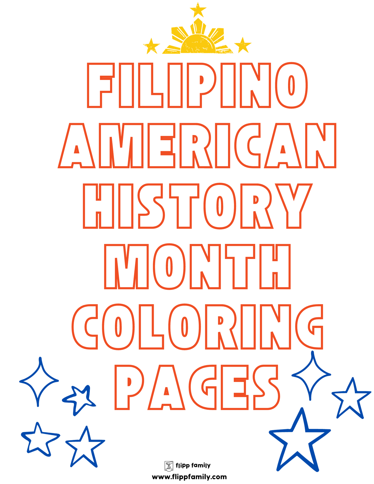 Filipino American History Month Coloring Sheets (Digital Download)