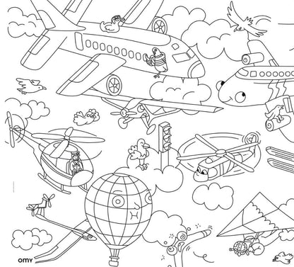 Vroom Vroom! Coloring Placemat