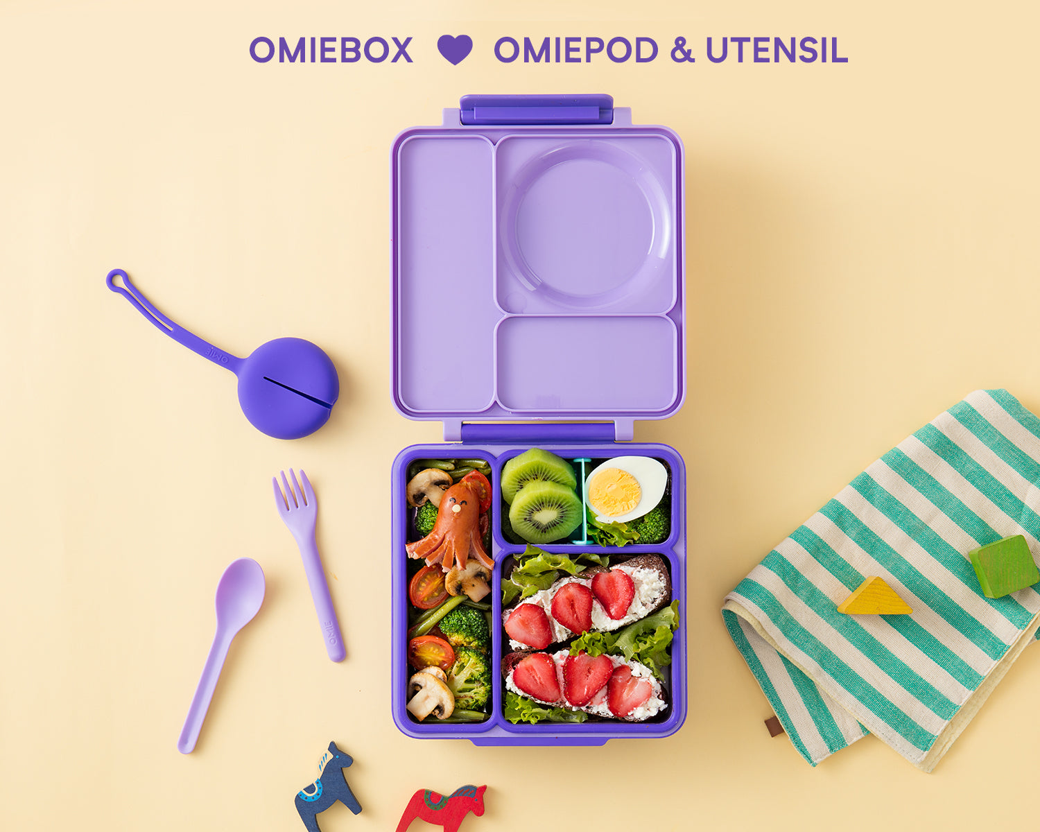 OmieBox Insulated Bento Box Sunshine