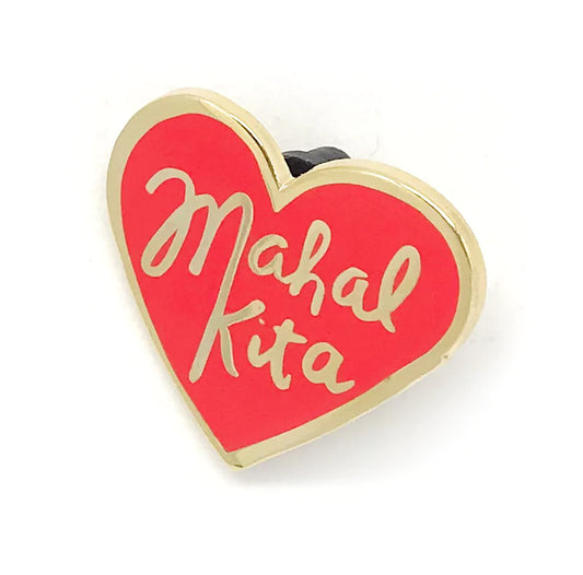 Le Petit Elefant Mahal Kita Heart Pin