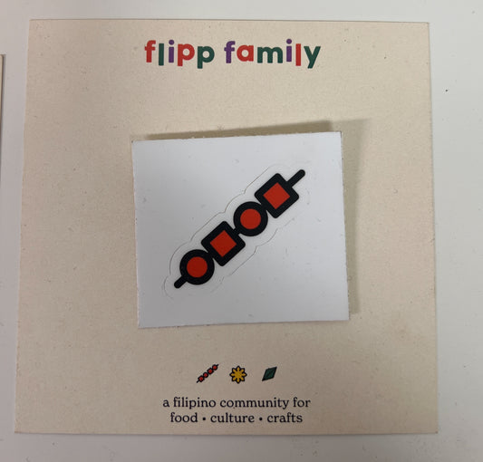 Flipp Fam BBQ Stick Sticker