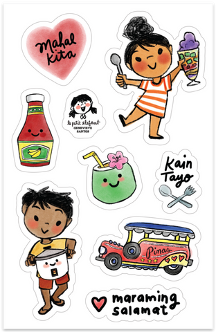 Filipino Sticker Filipino Edition Sheet